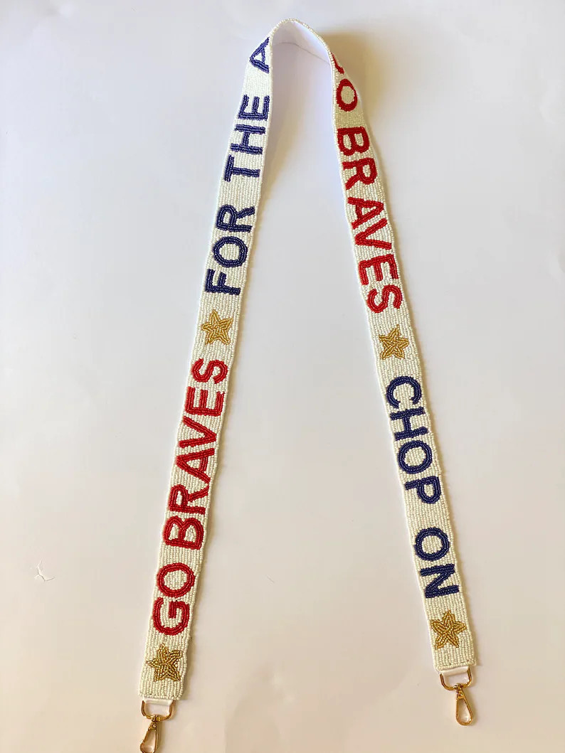 Beaded BRAVES Purse Strap | Etsy (US)
