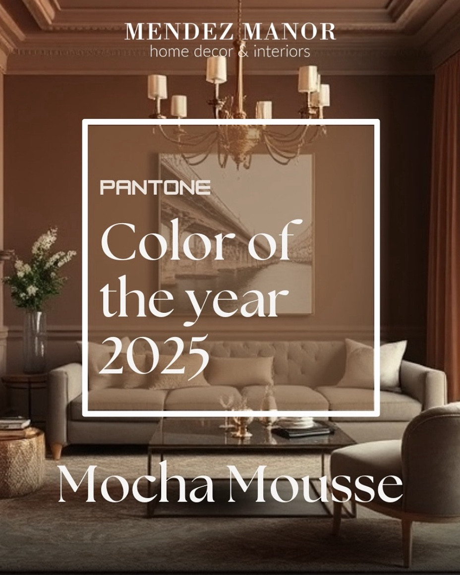 ✨ Say Hello to the Pantone Color of the Year 2025: Mocha Mousse! 🍫☕ 

This luxurious, warm brown is the perfect blend of elegance and comfort, bringing inviting and refined vibes to any space. 

Picture cozy mocha-toned sofas, textured rugs, and accent walls that create a soothing, sophisticated atmosphere. 🏡✨

We love how versatile hues like Mocha Mousse can transform interiors, making them both timeless and trend-forward. 

Whether you lean towards modern minimalism or classic luxury, this shade pairs beautifully with soft creams, muted greens, and metallic finishes like brass or gold. 🌿✨

Thinking of adding Mocha Mousse to your home? Let’s explore how this stunning color can elevate your interiors!

#mochamouse #pantone #coloroftheyear #2025pantone #mendezmanore #diydecor #homeinspiration #interiordesign #california

Mocha mousse, interior design, pantone color of the year, 2025, home decor, DIY, home inspiration, california, virtual design

#LTKStyleTip #LTKHome