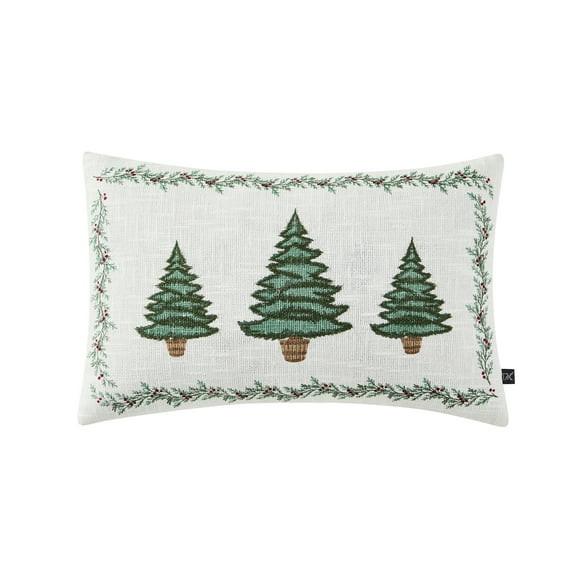 My Texas House 14" x 22" Ivory Trees Cotton Holiday Decorative Pillow | Walmart (US)