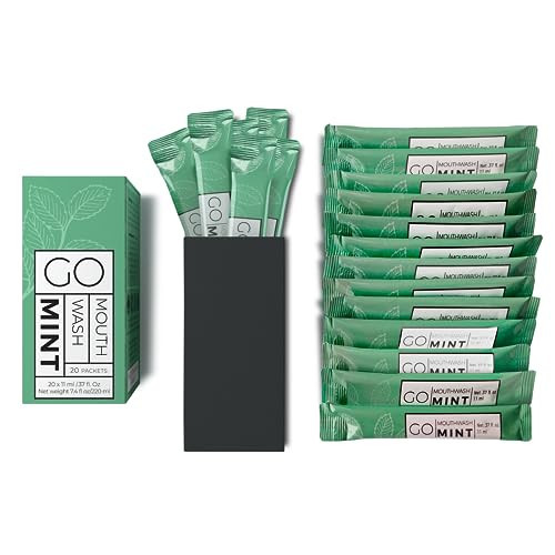 GO Travel Size Mouthwash Packets – Individual sachets for Fresh Breath - TSA Compliant - Smart Packet Design to Reduce Travel Bottle Waste - Liquid Mint Flavored Portable Bulk | Amazon (US)