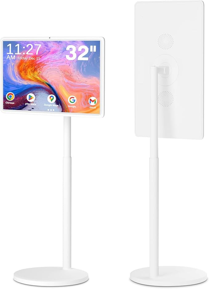 Portable Smart Screen Rolling TV on Wheels with 8+128GB Storage, Built-in Battery(5-8H), Various ... | Amazon (US)