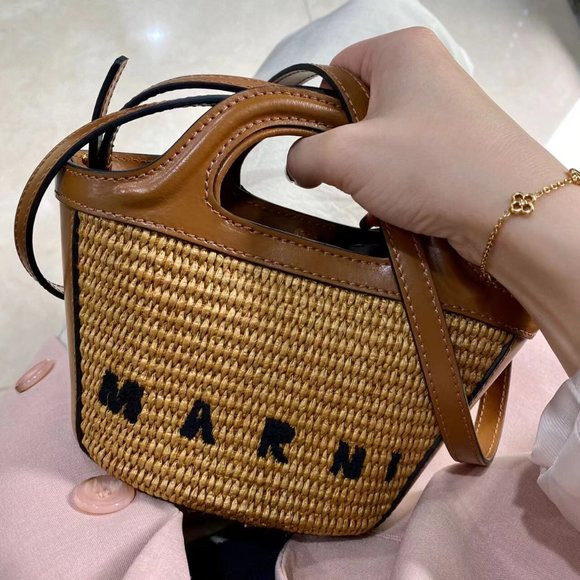 Marni Brown Tropicalia Tote Bag | Poshmark