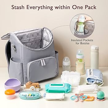 Momcozy Diaper Bag Backpack, Large Travel Diaper Bag Backpack, 560g Ultra Lightweight Stylish Dia... | Amazon (US)