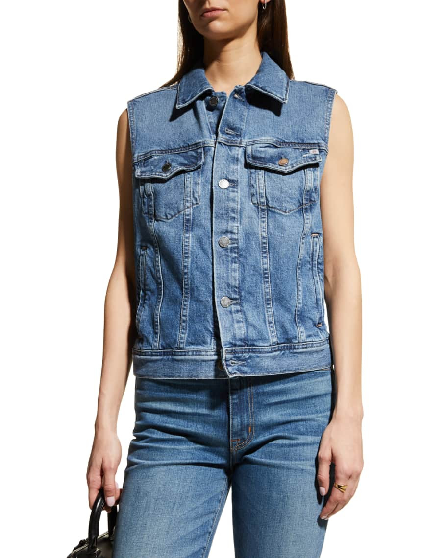 AG Jeans Jordy Denim Trucker Vest | Neiman Marcus