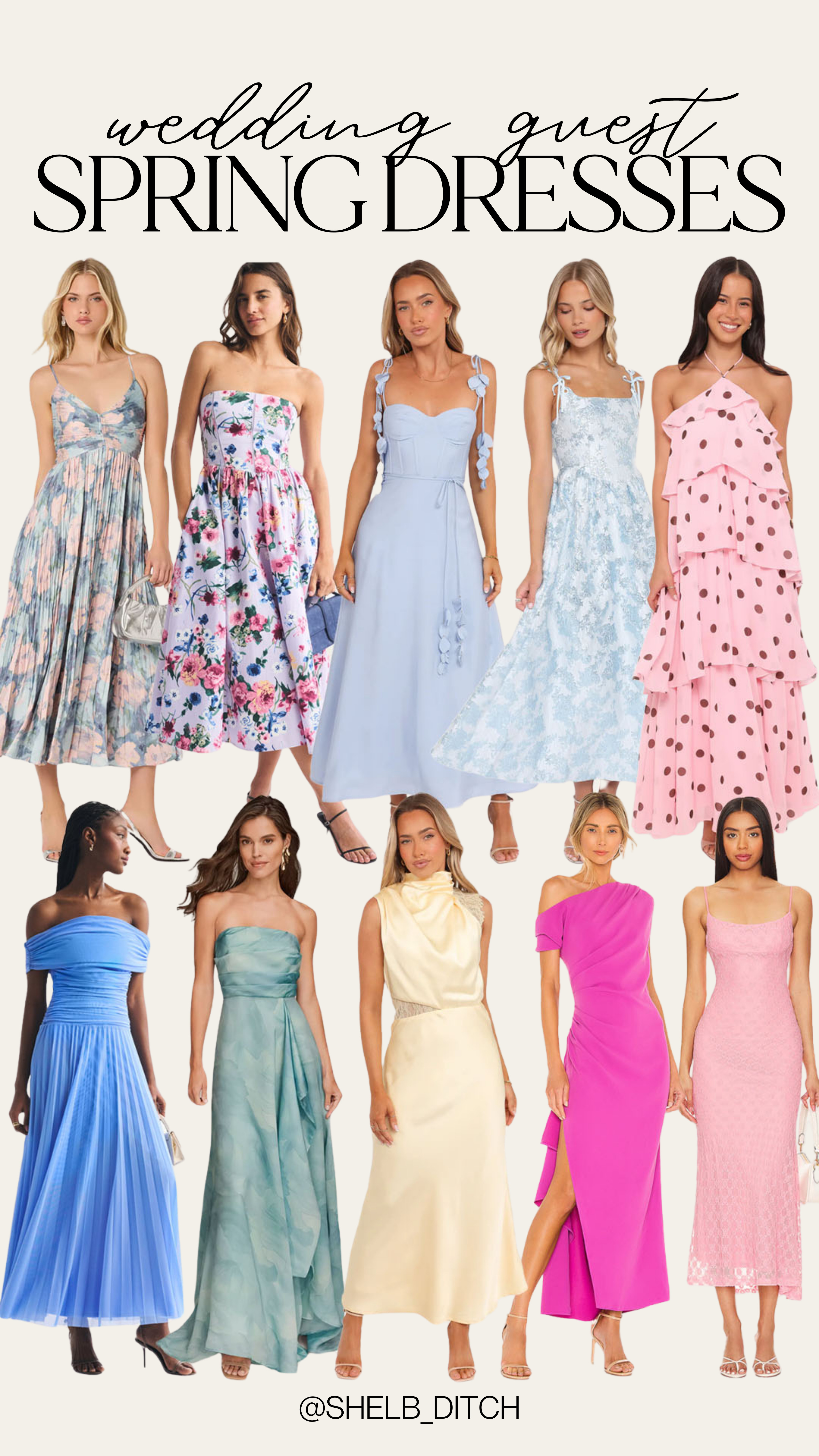 Spring wedding guest dresses. Spring dresses. Wedding guest spring dresses. Formal wedding guest dresses. 

 #LTKSeasonal #LTKWedding
