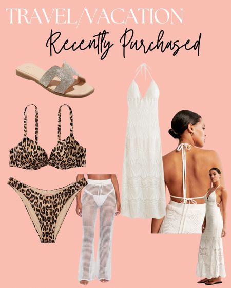 Travel and Vacation - Spring break and summer outfits / swimsuit coverup / sandals / vacation dress / leopard bikini 

#LTKswim #LTKtravel #LTKSeasonal