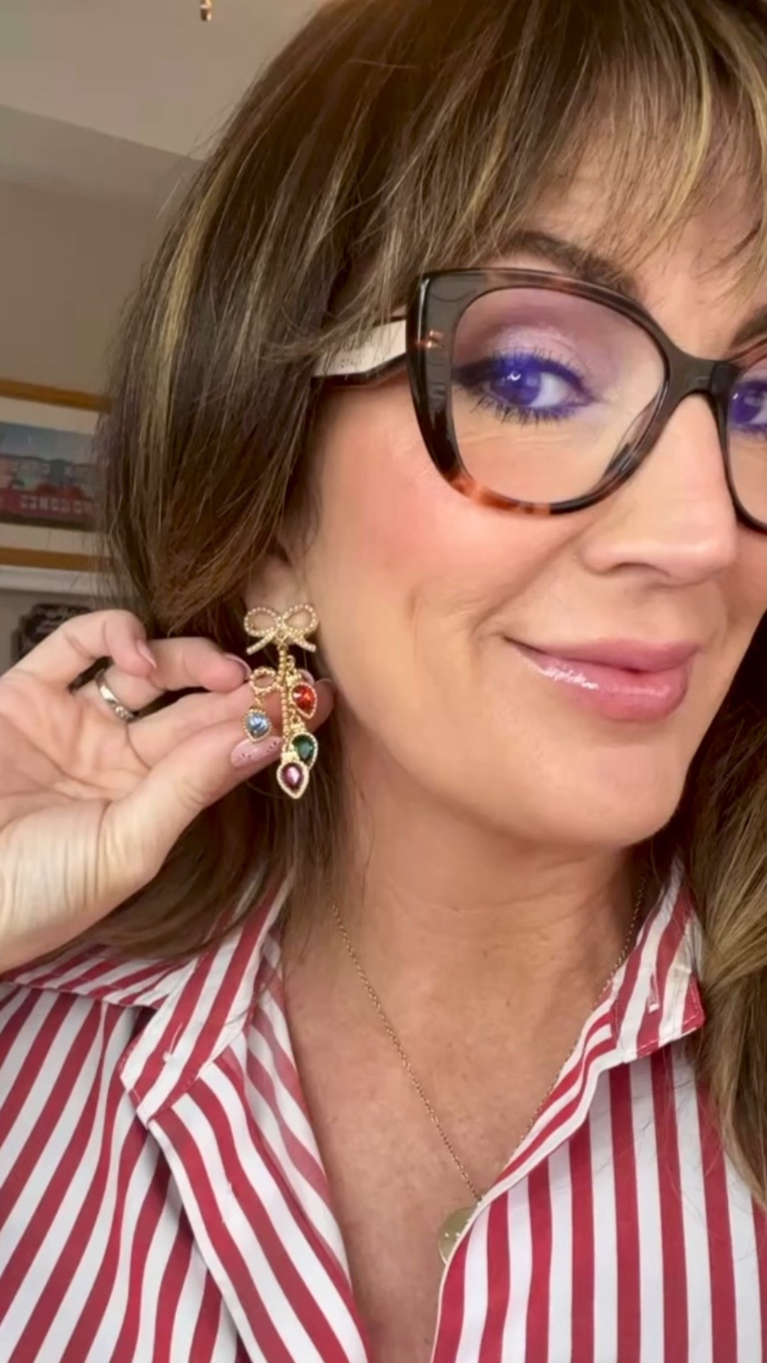 🎄💡Christmas earrings festive! 

#LTKFindsUnder50 #LTKHoliday #LTKgrwm