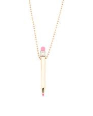 Pencil Charm Pendant Necklace | TJ Maxx