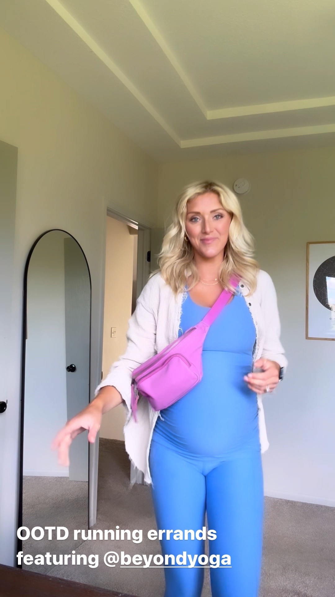Transitioning with ease from
my workout fit to running errands in my fav beyond yoga maternity set. This blue is too pretty to pass up and their buttery soft material keeps me coming back to grab it again and again. Wearing a medium in the top and small in the leggings with plenty of room at 34 weeks.

#LTKActive #LTKBump #LTKFitness
