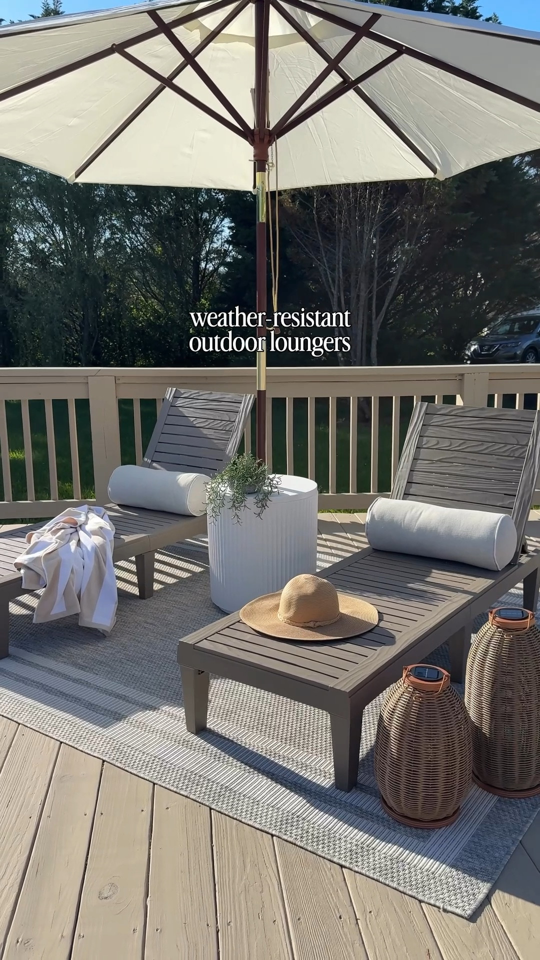 The perfect summer lounge chairs DO exist. ☀️ These gorgeous faux-wood plastic loungers held up all year in the hot sun and rain on my pool deck and still look brand new. They stay cool to the touch and don’t require a cushion. Grab yours now while they’re on sale! 

#LTKSeasonal #LTKHome