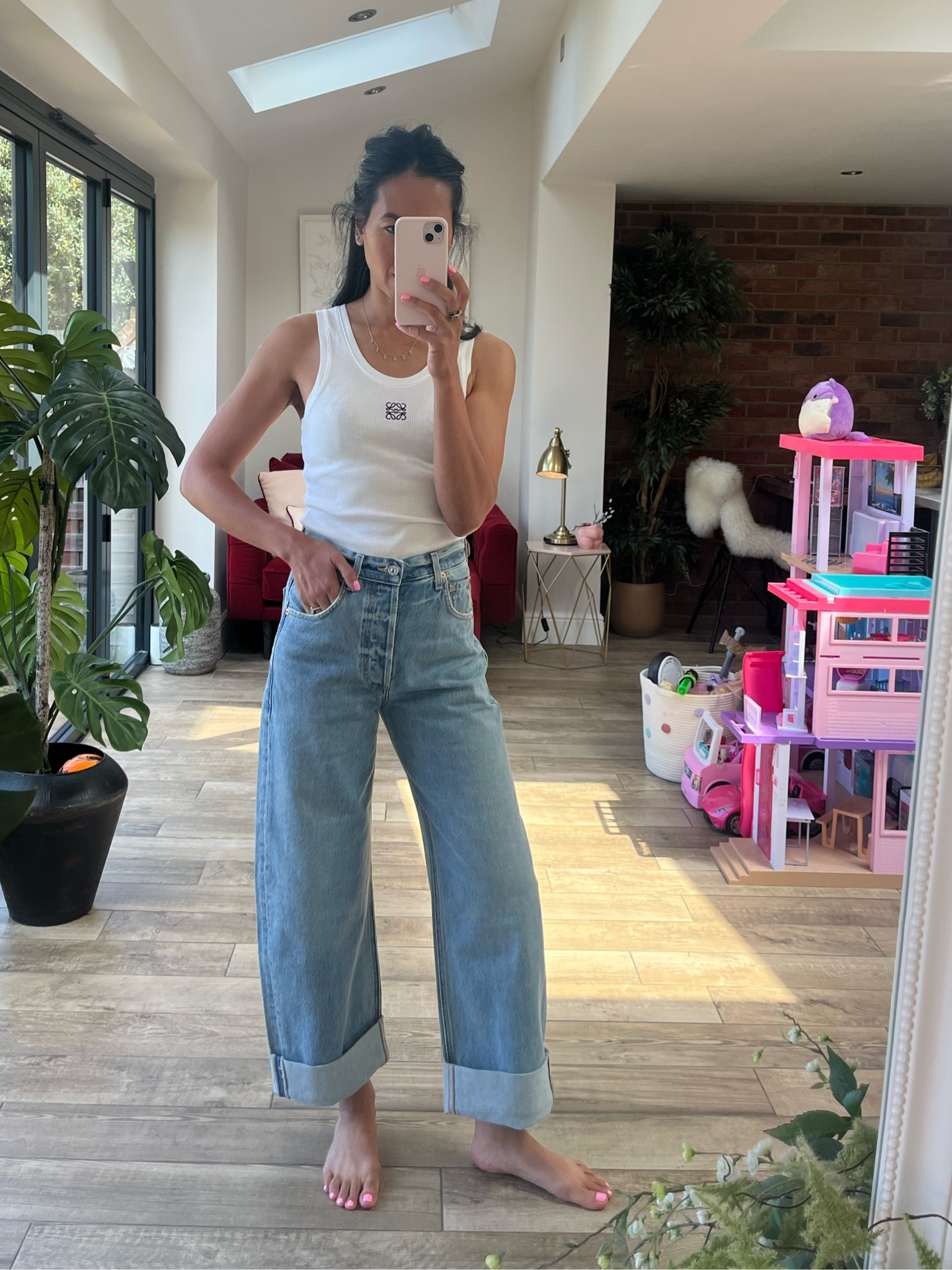 Citizens of humanity jeans size 24
Loewe vest size medium 

#LTKSeasonal #LTKstyletip #LTKfit