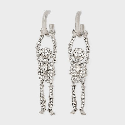 SUGARFIX by BaubleBar Drop Dead Hottie Earrings - Silver | Target