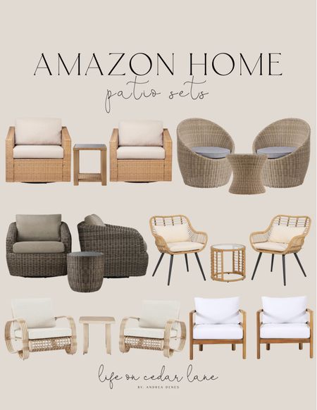 These patio sets are the perfect way to elevate your outdoor space! #founditonAmazon

#LTKSaleAlert #LTKSeasonal #LTKHome
