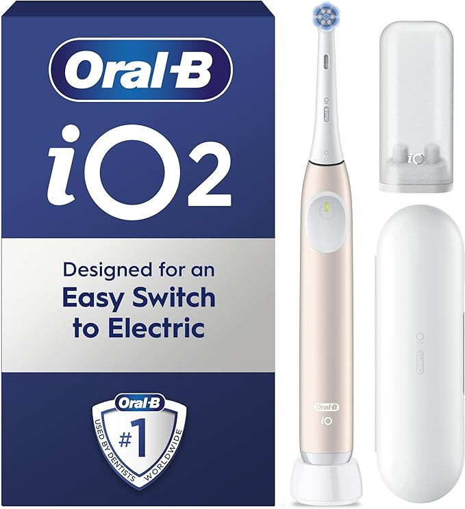 Oral-B iO2 Electric Toothbrush, 1 Gentle Care Toothbrush Head, 1 Travel Case, 1 Travel Refill Hol... | Amazon (UK)