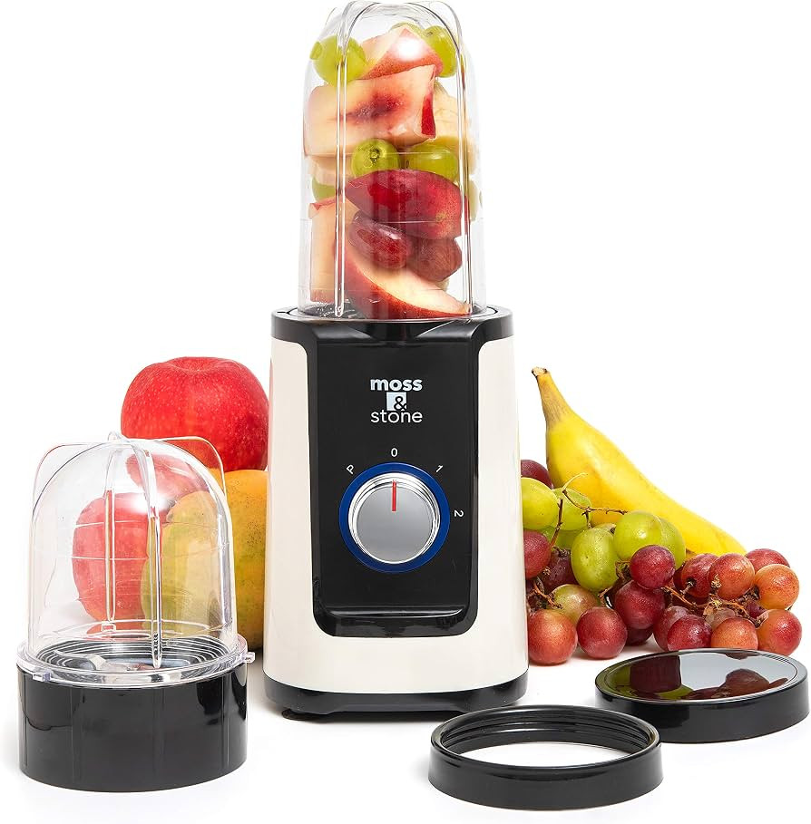 Moss & Stone 2 in 1 Personal Mini Blender with Additional Blender Cups, Amazing Bullet Blenders F... | Amazon (US)