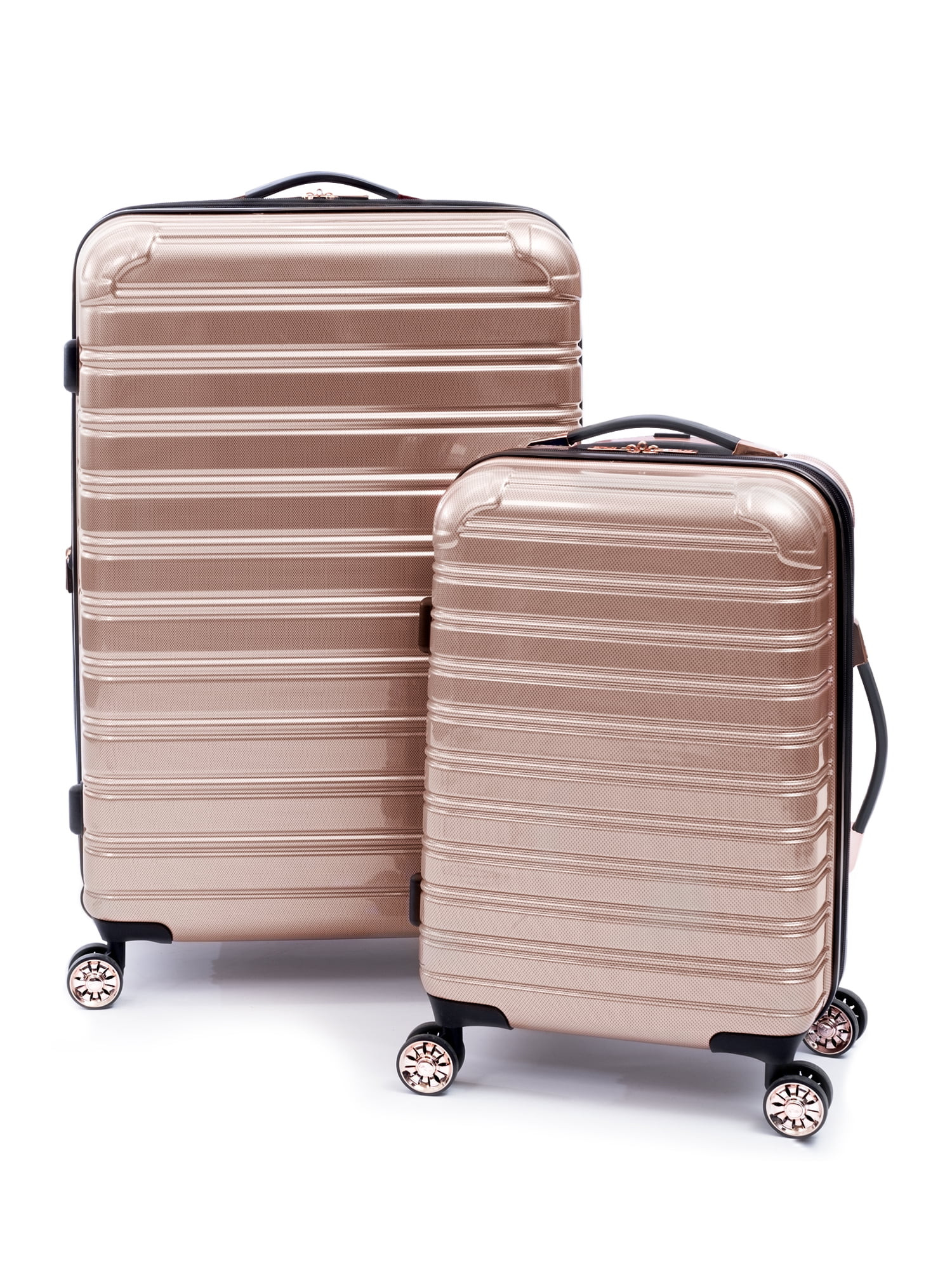 iFLY Hardside Luggage Fibertech 2 Piece Set, 20-inch Carry-on and 28-inch Checked Luggage, Rose G... | Walmart (US)
