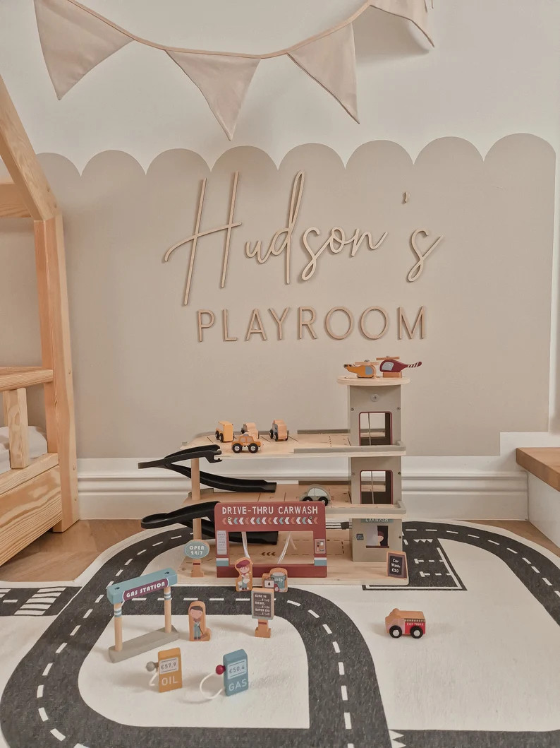 Personalized Playroom Sign, Wooden Playroom Sign for Nursery, Kinderzimmer, Spielzimmer Min Namen... | Etsy (US)