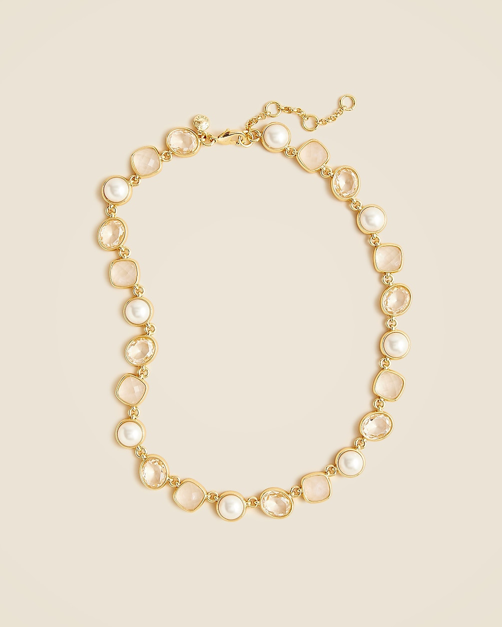 Pearl and stone station necklace | J. Crew US