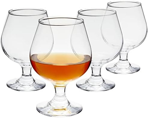 Set of 4 Whiskey Glasses, 13 Oz Bourbon Snifter Glasses for Cognac, Brandy, Cocktails, Spirits | Amazon (US)