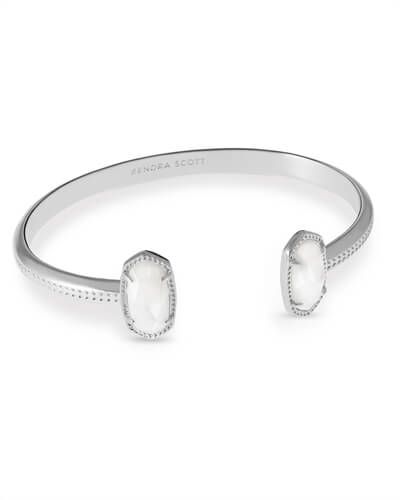 Elton Silver Bracelet in White Pearl | Kendra Scott