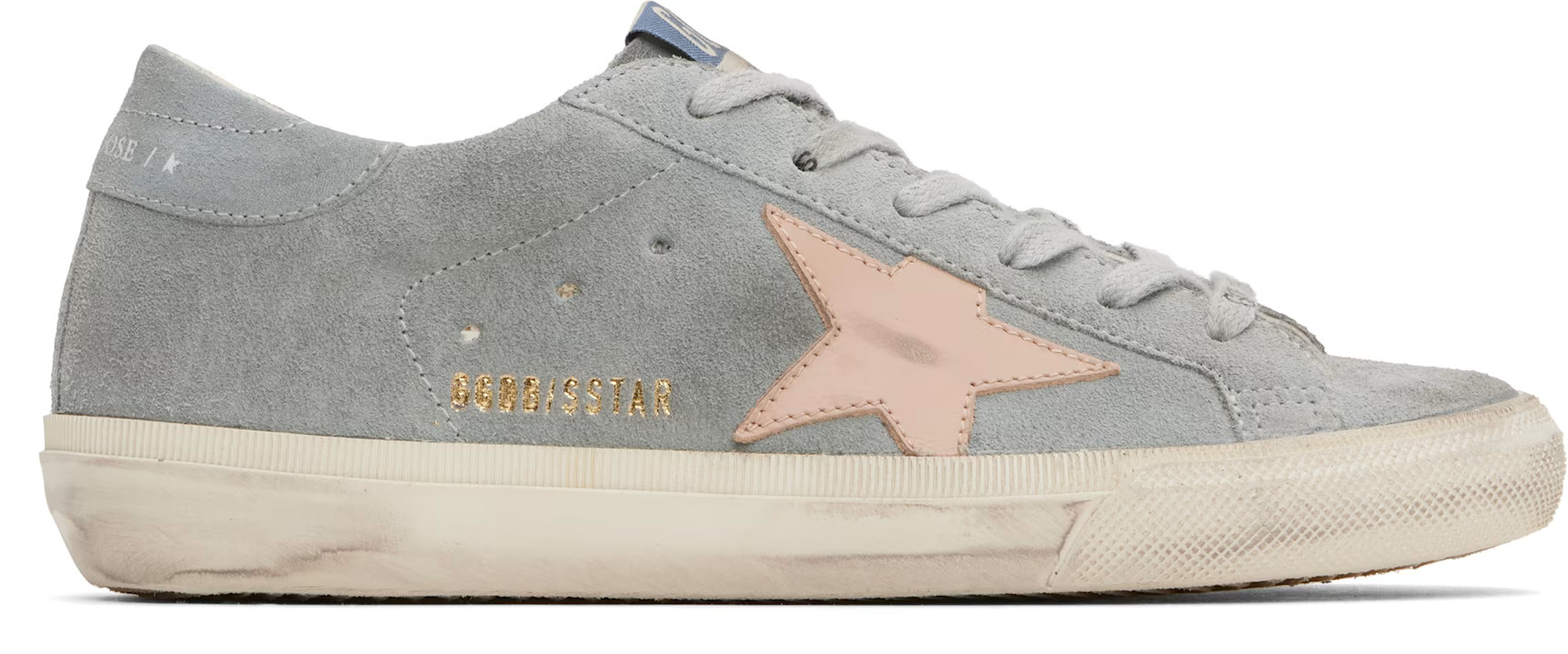 Golden Goose - Gray & Pink Super Star Double Foxing Sneakers | SSENSE