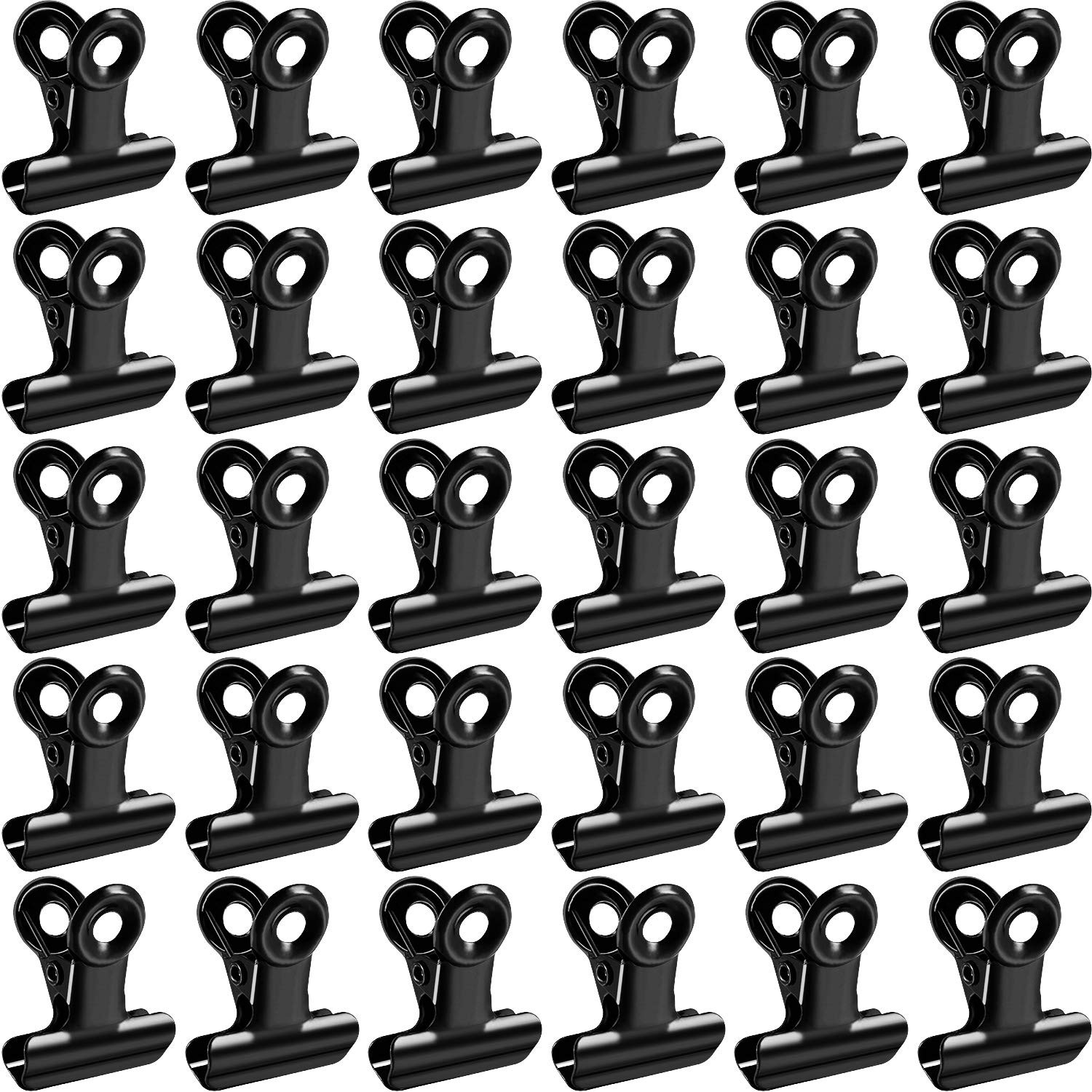 100 Pieces Bulldog Metal Clips Hinge Clips for Paper Organizers, Photo Wall Decoration, Home and Off | Amazon (US)