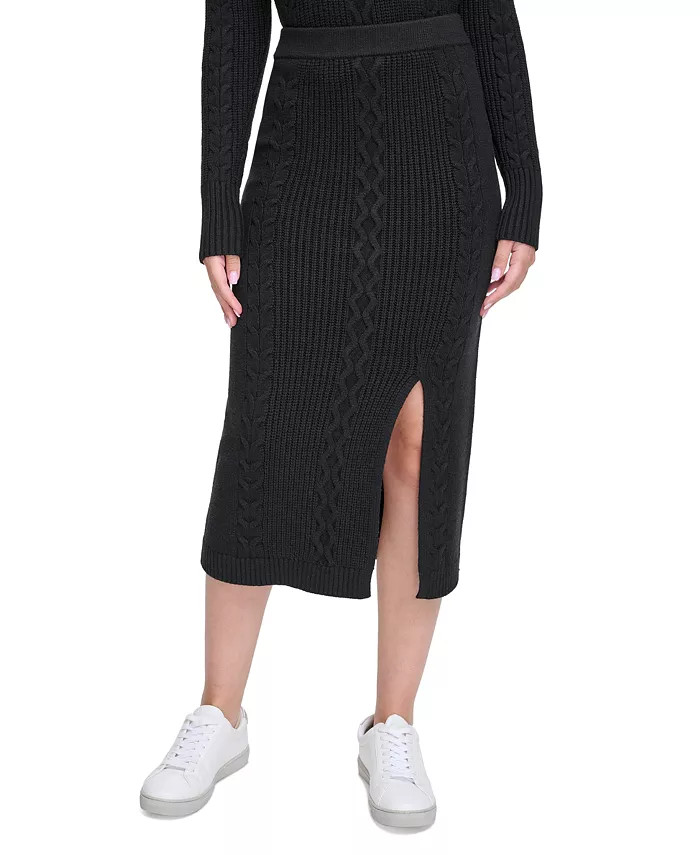 Calvin Klein Jeans
          
        
  
      
          Women's Cable-Knit Pull-On Midi Skirt | Macy's
