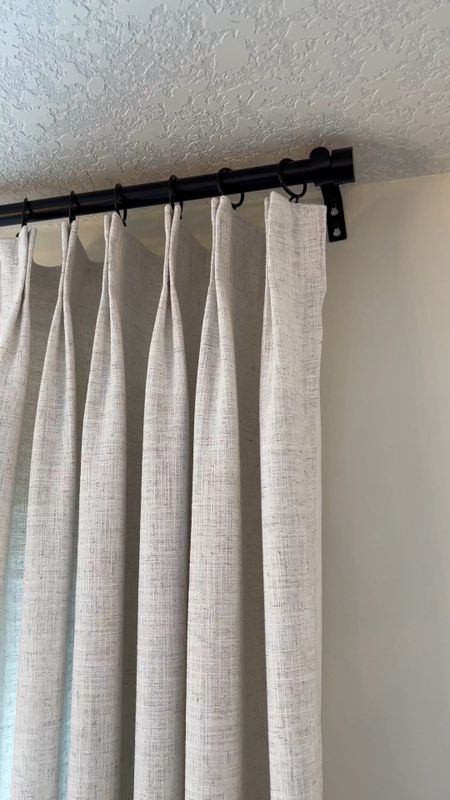 💕 My drapes are beige white in color. Scroll below to shop my exact system! Drapes come with hooks☺️

#LTKhome #LTKstyletip #LTKsalealert