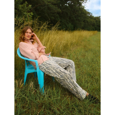 George Zebra Print High Waisted Wide Leg Jeans | George