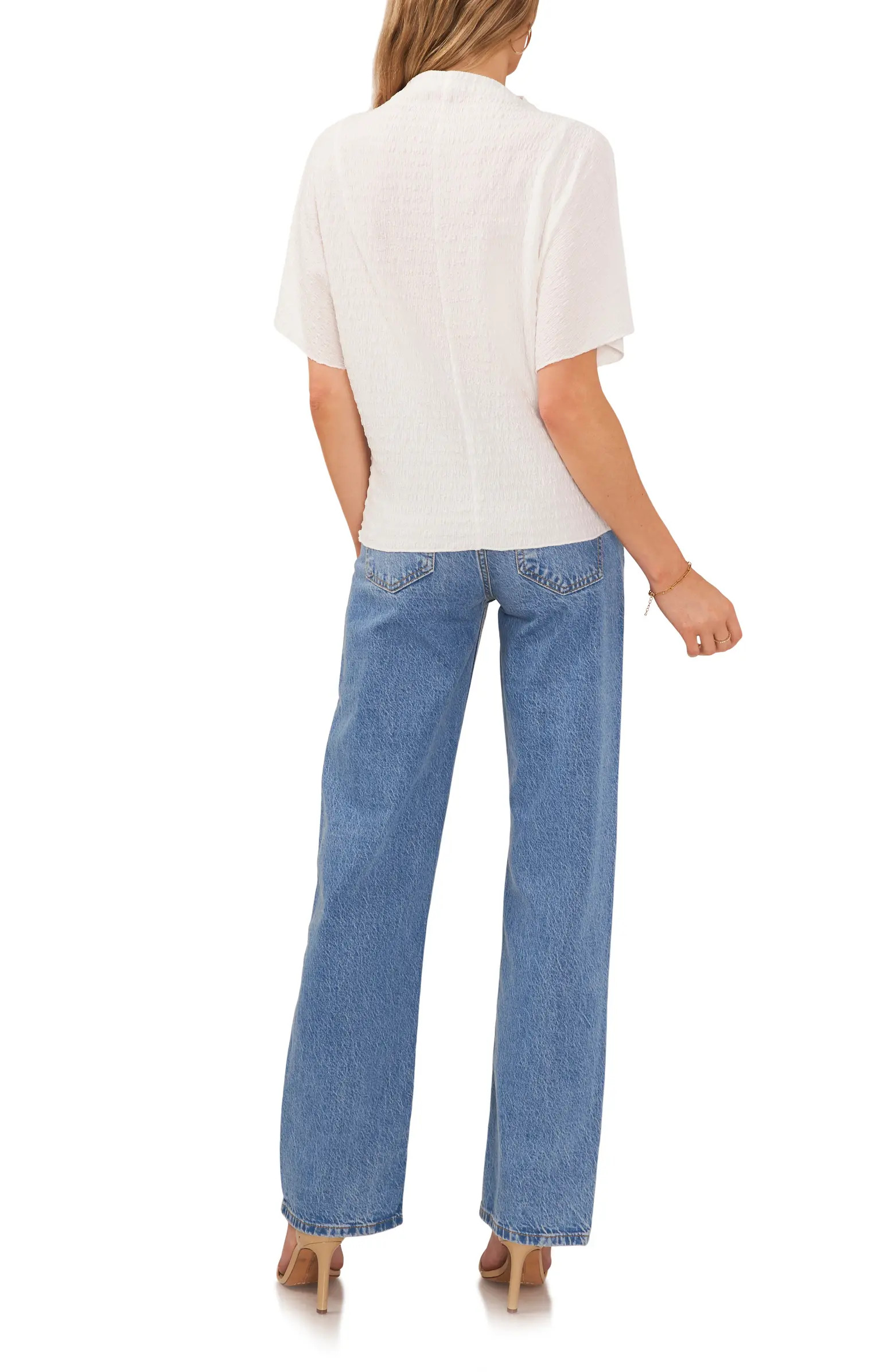 Textured Mock Neck Top | Nordstrom