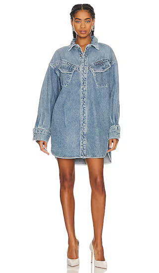 x Lindsi Lane Kimora Oversized Shirt Dress in West Hollywood | Revolve Clothing (Global)