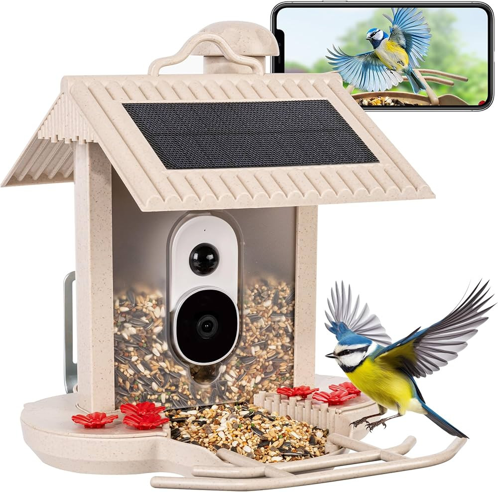 GIGALUMI Smart Bird Watching Camera with Auto Capture and Motion Detection, 1080P Outdoor Feeder ... | Amazon (US)