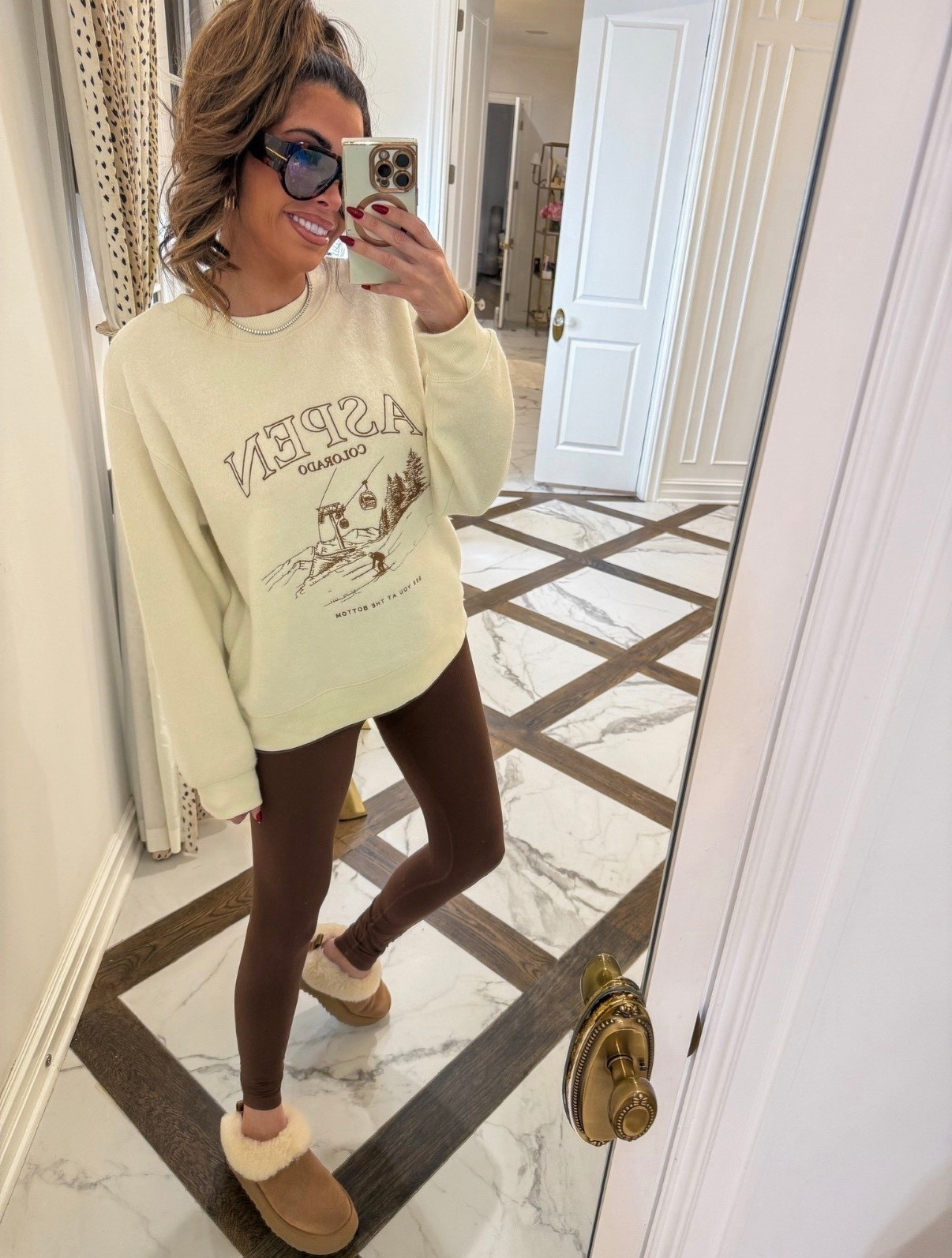 I’m wearing a size medium in this oversized Aspen sweatshirt! 

Target sweatshirt, Brown leggings, Target Haul, Aspen Sweatshirt, Comfy sweatshirt, Oversized sweatshirt, Lounge set, Casual set, Emily Ann Gemma

#LTKFindsUnder50 #LTKootd #LTKSeasonal