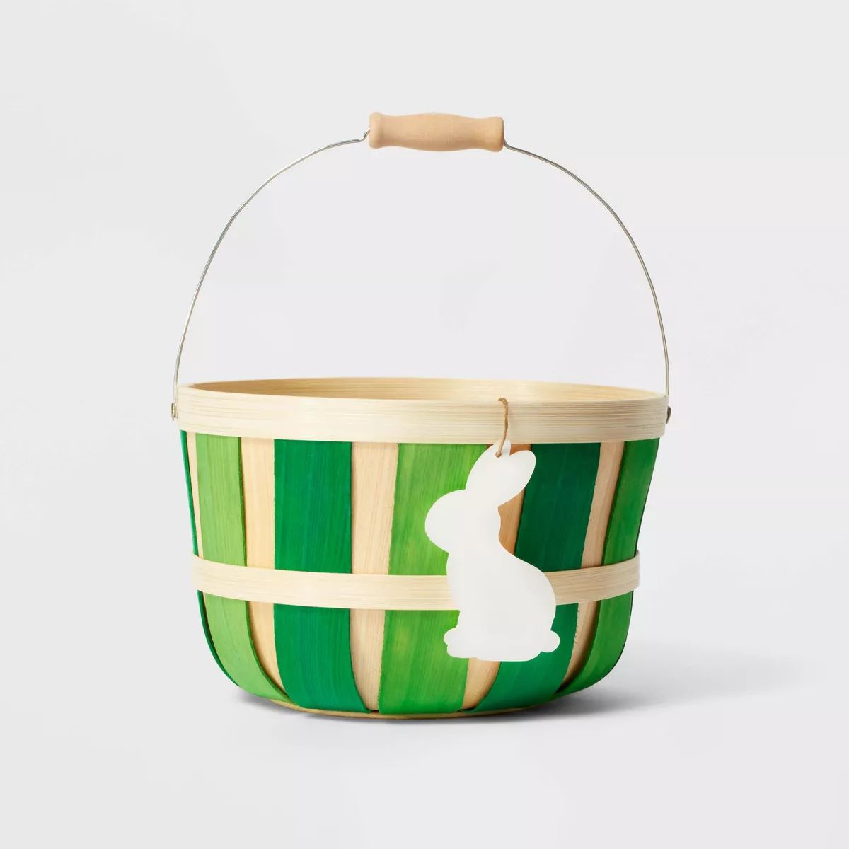 Chipwood Bamboo Easter Basket Green - Spritz™ | Target