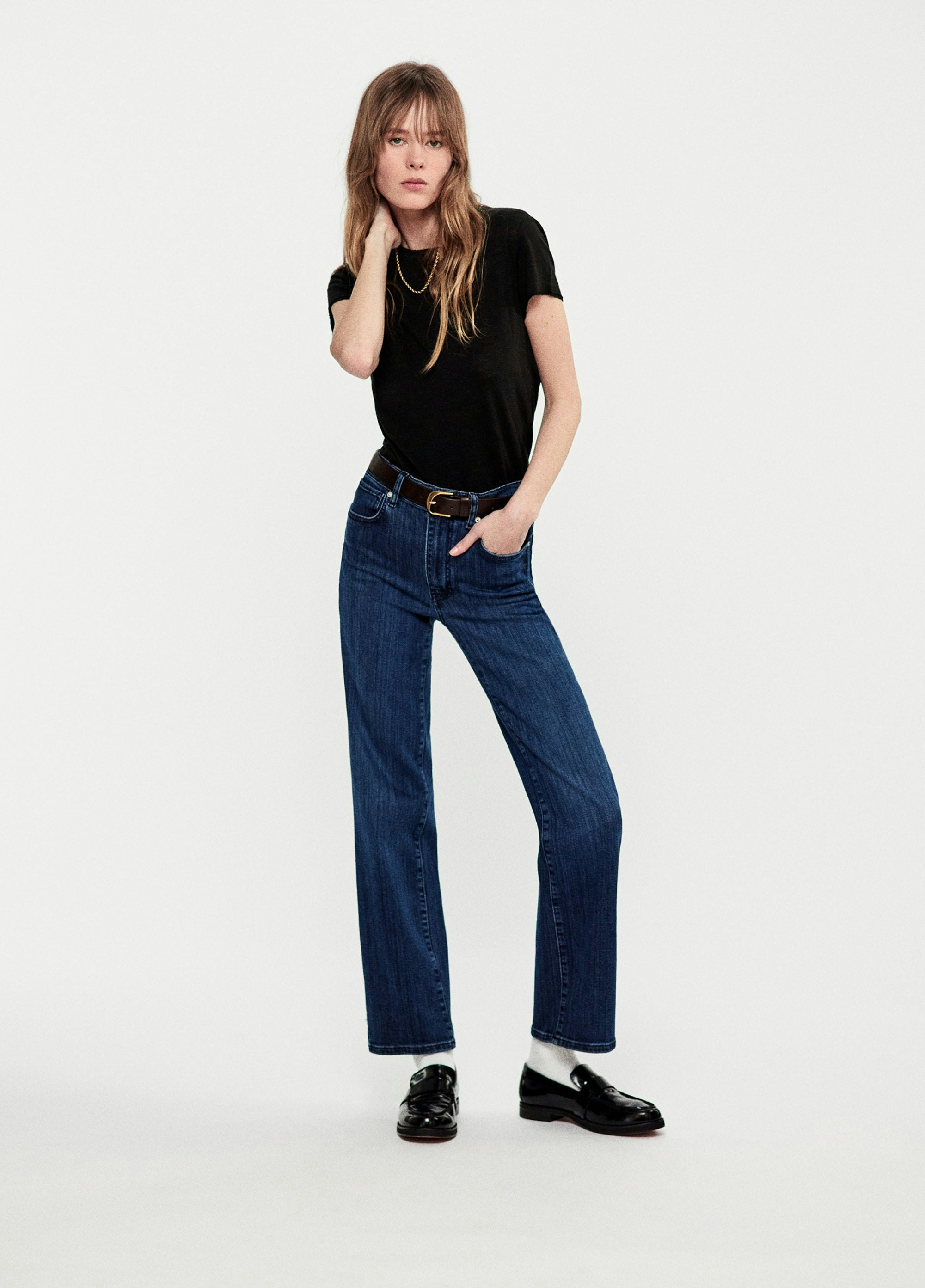 The Baby Tee -- Black | Frame Denim