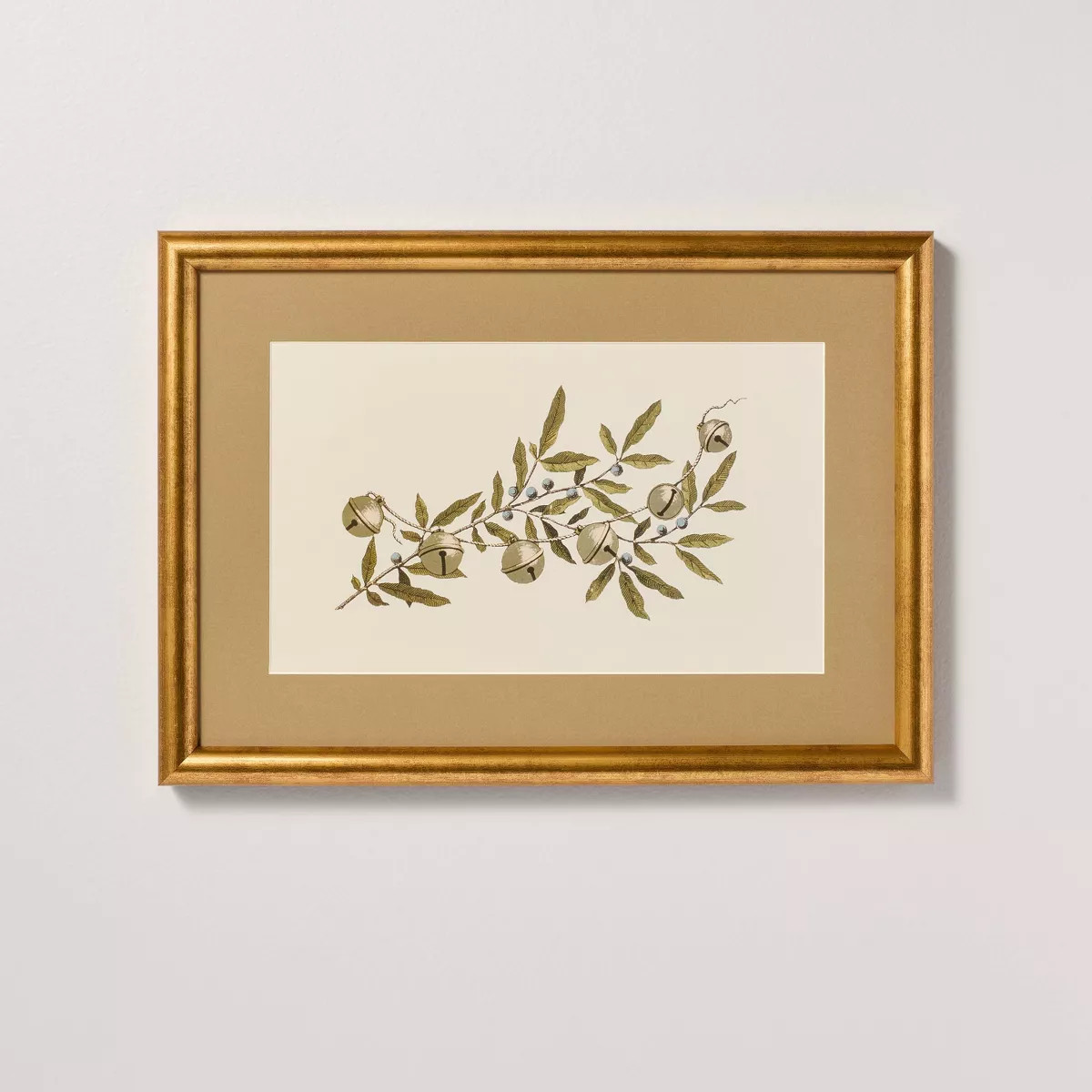 10"x14" Silver Bells Tree Branch Framed Wall Art - Hearth & Hand™ with Magnolia | Target
