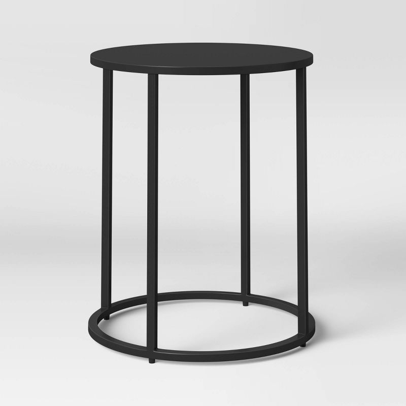 Glasgow Round Metal End Table Black - Project 62™ | Target
