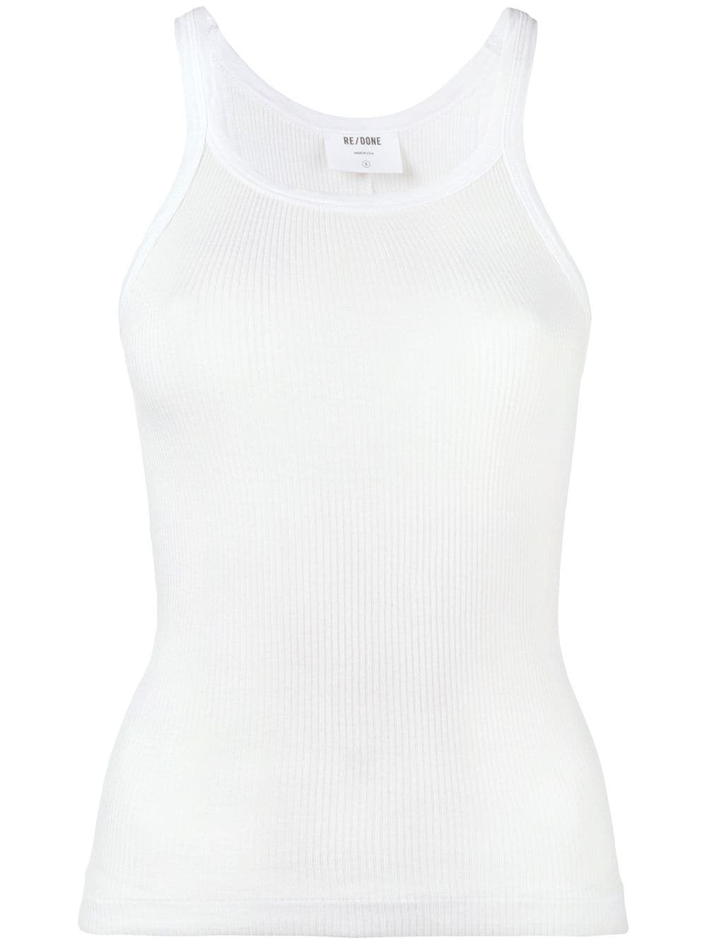RE/DONE ribbed tank top - White | Farfetch Global