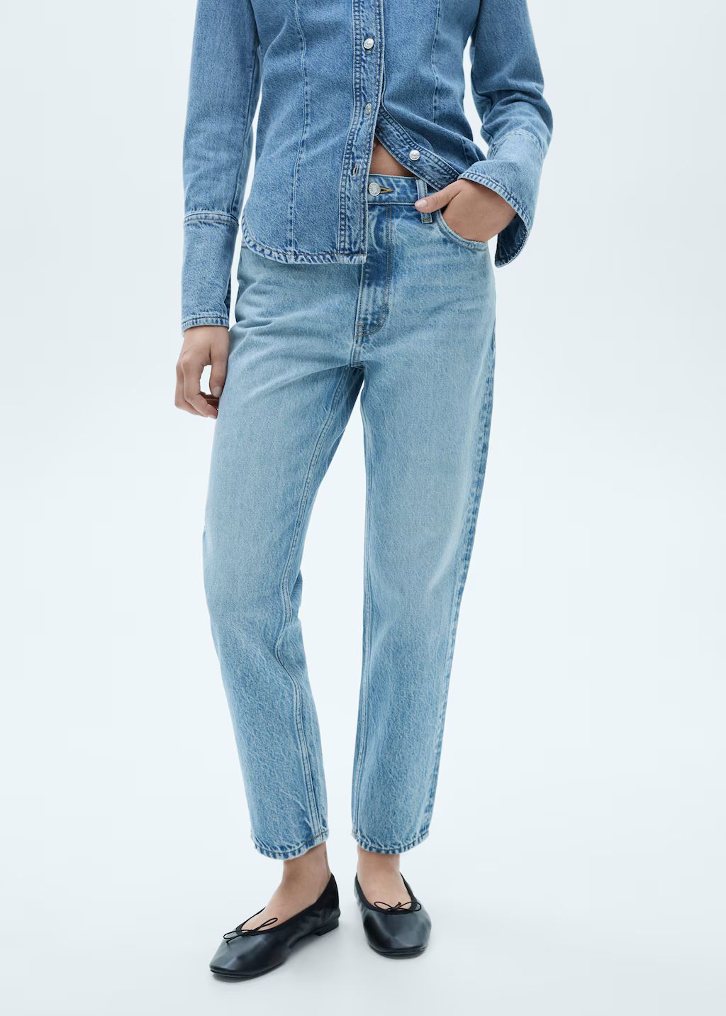 Mom2000 high-rise jeans - Woman | MANGO USA | MANGO (US)