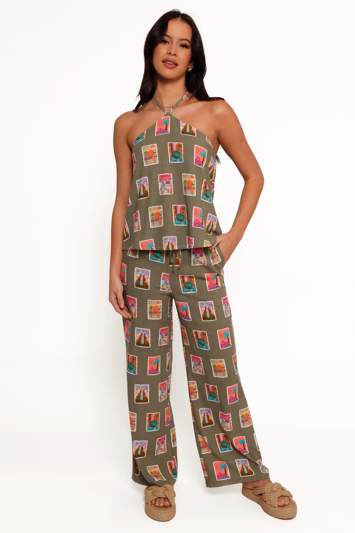 Hana Pants - Olive Print | Petal & Pup (US)