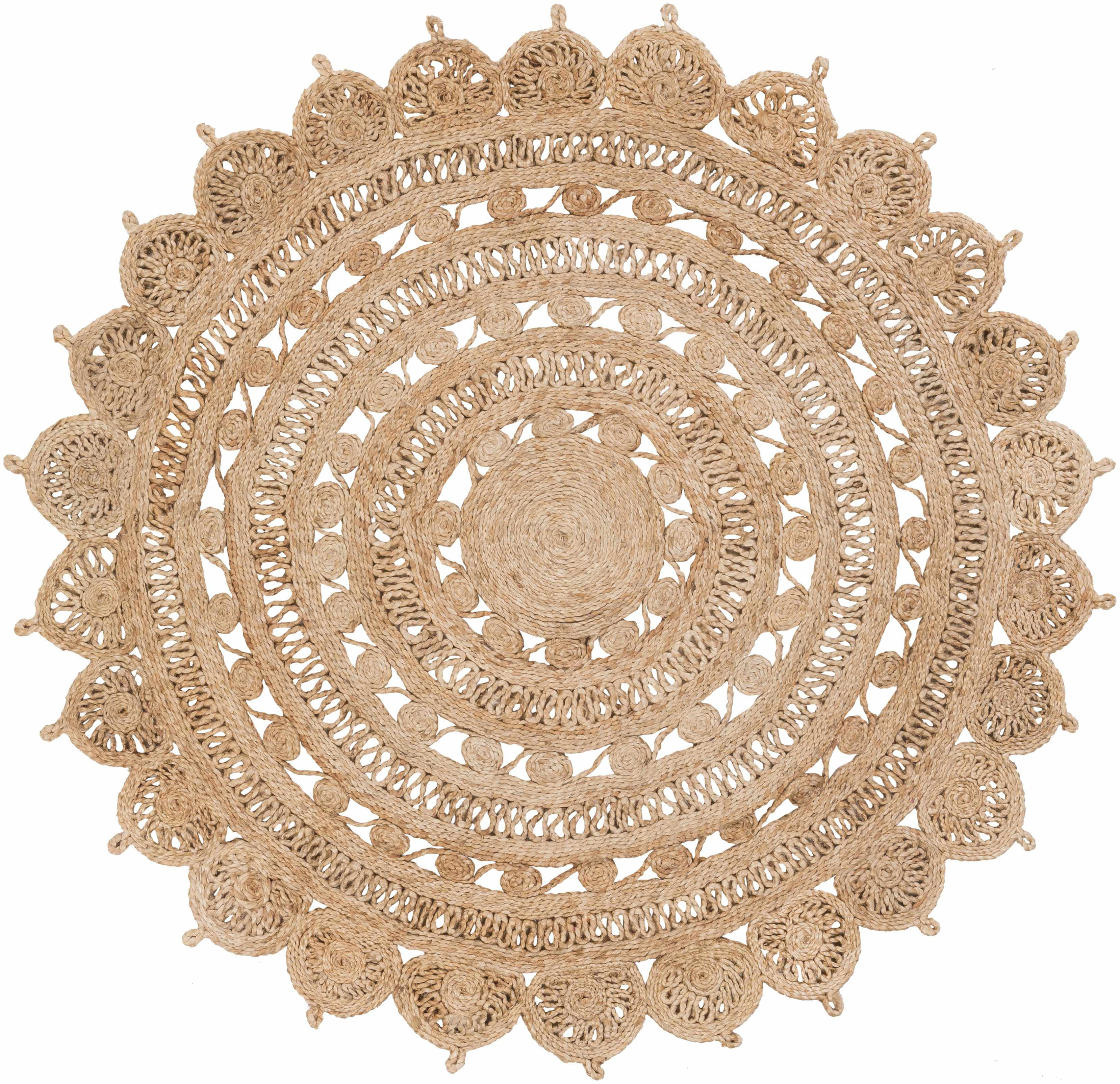 Longville Round Jute Rug | Boutique Rugs