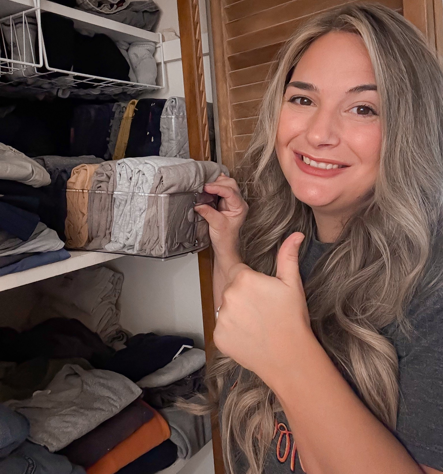Started with just 3 of these closet organizers to test them out and I’m officially hooked 🙌 I can finally put my hubby’s laundry away without having to reorganize the whole closet every time. He can see exactly which shirt he wants, grab it without making a mess, and I can actually keep the space neat ✅

Loving them so much I’ll definitely be ordering more! Such an easy Walmart find that makes a huge difference 🛒✨

#ClosetOrganization #WalmartFinds #LTKorganize #LaundryHack #DeclutterYourLife


#LTKFindsUnder50 #LTKHome #LTKStyleTip