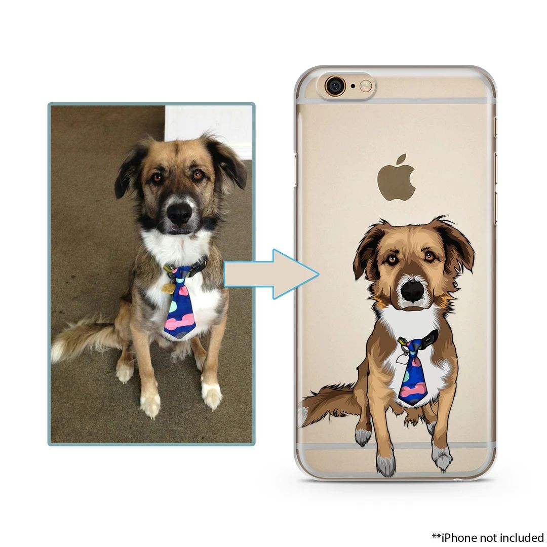 Custom Illustrated Dog Iphone Case Hand Drawn Dogs Iphone - Etsy | Etsy (US)