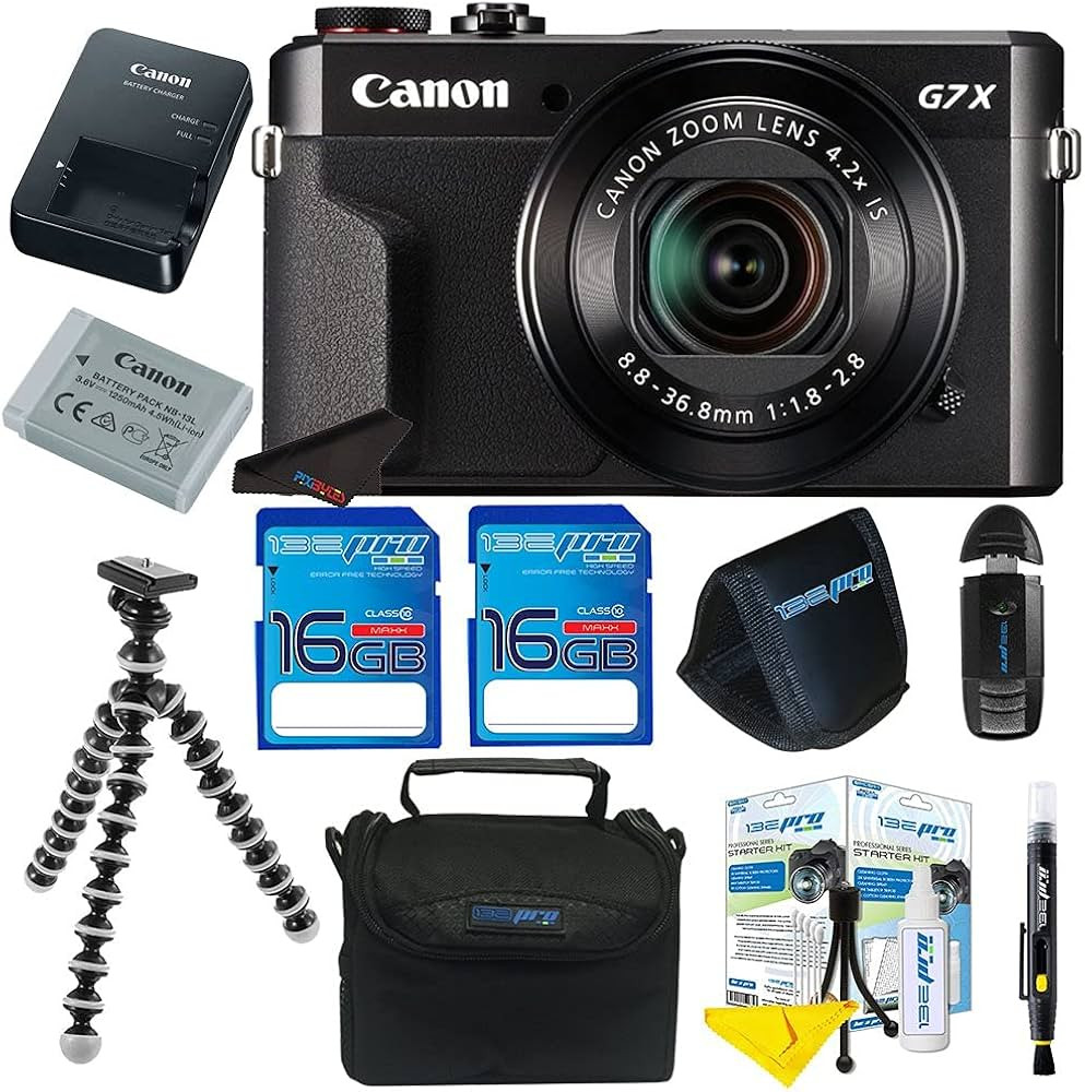 Canon PowerShot G7 X Mark II Digital Camera + Pixi-Basic Accessory Kit- International Version (Re... | Amazon (US)