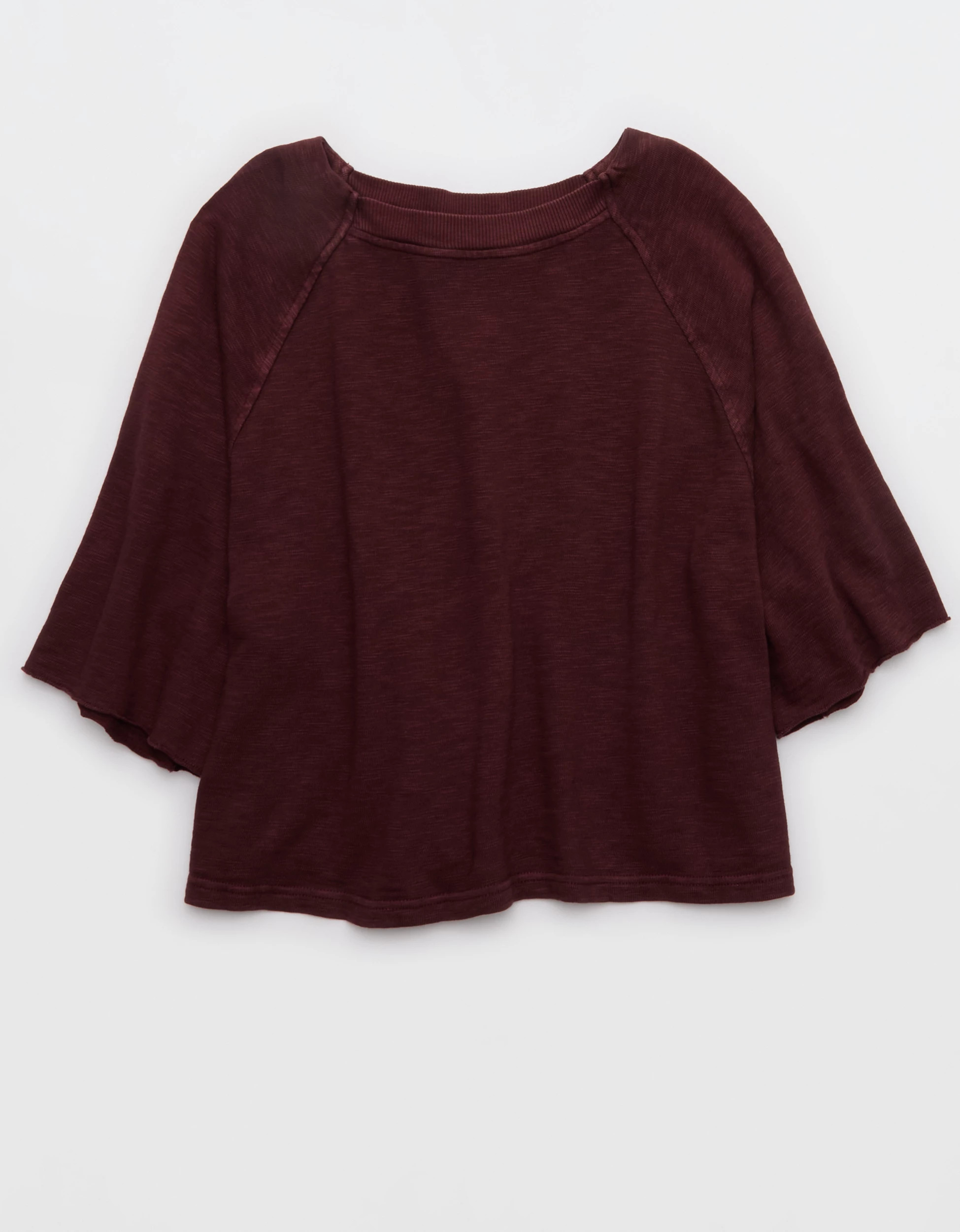 Aerie It's Casual Knit Slub T-Shirt | American Eagle Outfitters (US & CA)