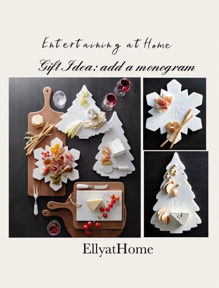 Beautiful holiday, Christmas marble serving pieces and wood boards for holiday entertaining from Pottery Barn. Can be monogramed for a beautiful host, new home or couple gift. Free shipping. Shop more selections. 

#LTKGiftGuide #LTKHoliday #LTKhome