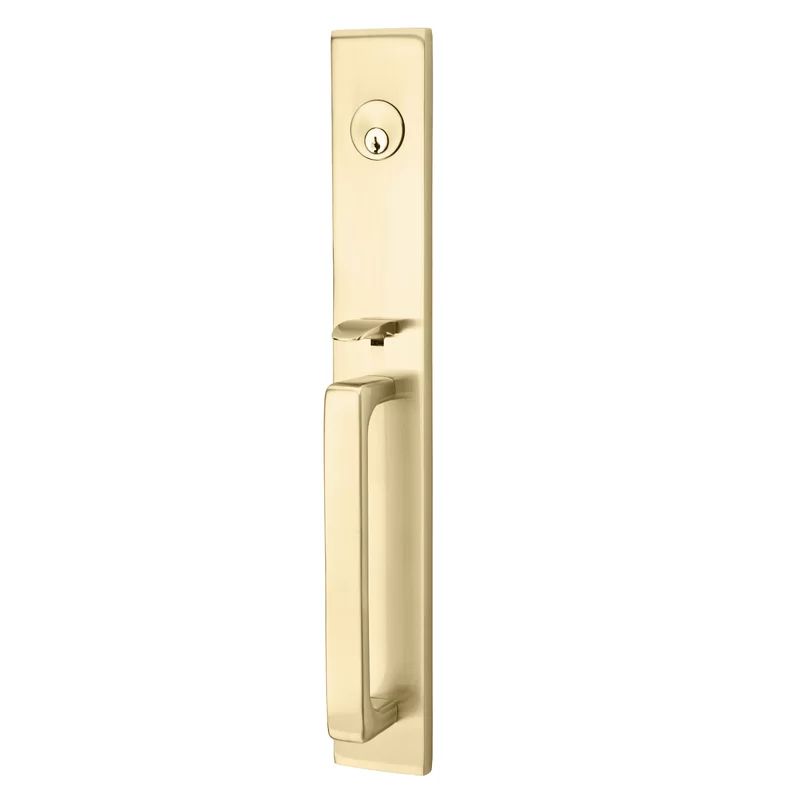 Lausanne Handleset with Single Cylinder Deadbolt and Door and Rosette | Wayfair North America