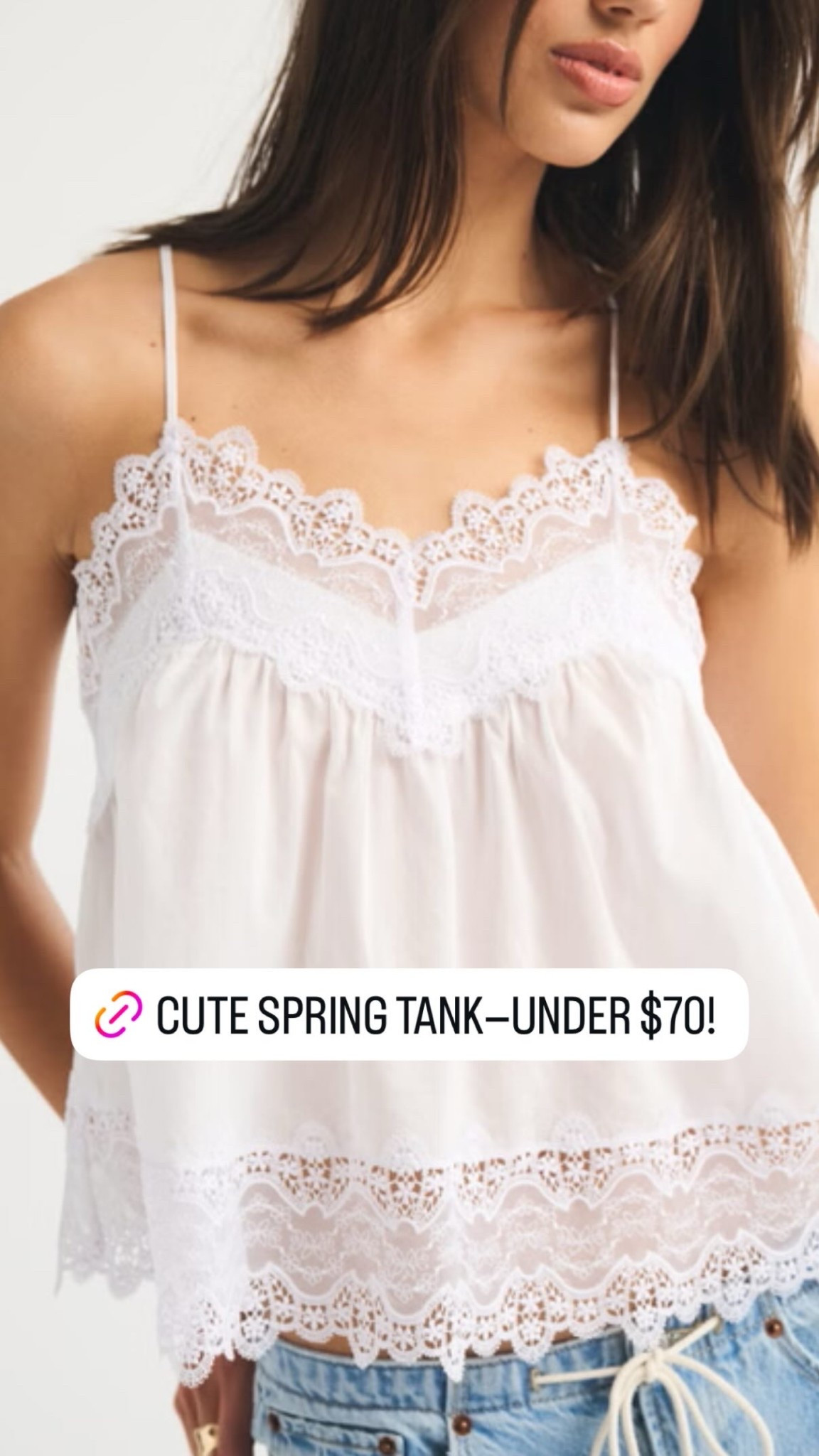 Adorable lace trim tank for spring and summer! Just under $70!

#LTKootd #LTKgrwm #LTKdayinmylife