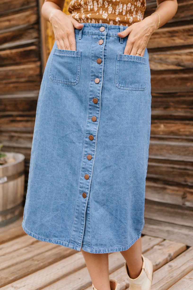 Emma Denim Skirt | Ivy City Co
