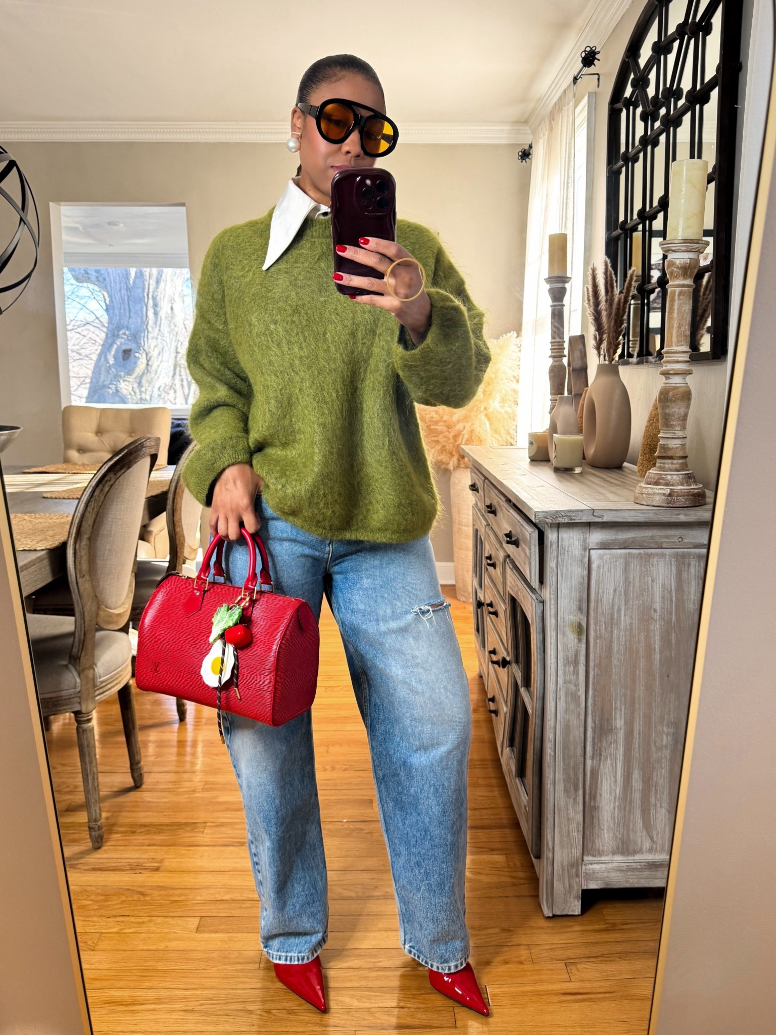 Winter outfit with pops of color 

#LTKSeasonal #LTKFindsUnder100 #LTKFindsUnder50